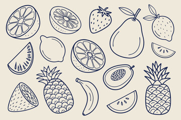 Assorted Hand Drawn Doodle Elements drawing sketch