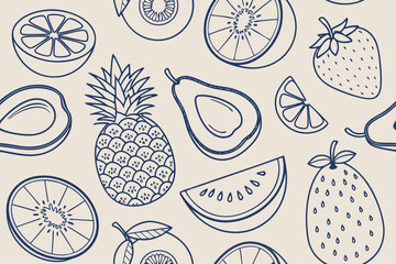 Hand drawn doodle elements with crowns and hearts sketch