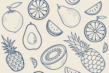 Hand drawn doodle elements with arrows and hearts drawing