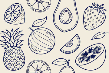 Assorted Hand Drawn Doodle Icons With Arrows And Hearts