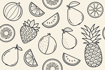 Doodle elements with arrows hearts and crowns star