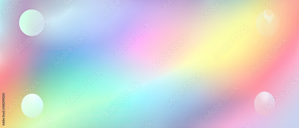 Poster a soft, pastel gradient background showcases a blend of delicate colors and subtle light effects.