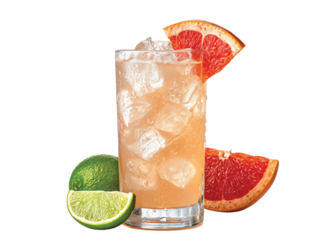 Classic paloma cocktail isolated on transparent background, Clipart png