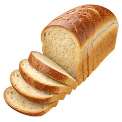 Freshly baked sliced bread, perfect for breakfast, sandwiches, or culinary creations, a delicious staple