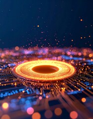 Obraz premium Circuit Board Abstract Art