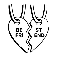 A sketchy style icon depicting charm