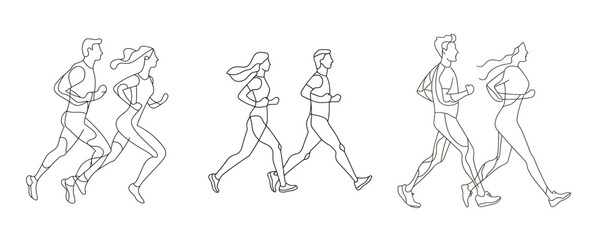 Fototapeta premium Cartoon astronaut working with laptop and desk flat illustration