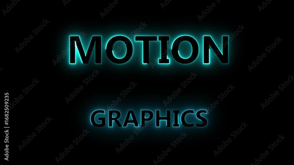 Aufkleber animated neon teal line motion graphics abstract background futuristic technology energy flowing loo