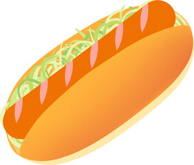 ソーセージパンのアイコン