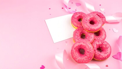Pink Donuts on Pink Background (1)