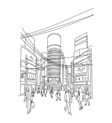 Shibuya Center-gai,Tokyo, Japan - Bustling nightlife and youth culture