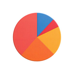 Fototapeta premium colorful pie chart