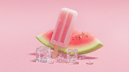 Watermelon ice cream, fresh vibes.