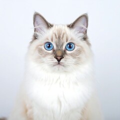 Ragdoll Cat Studio Portrait