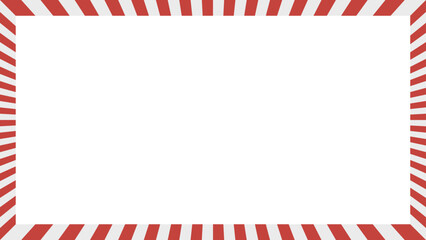 ストライプ柄のフレーム、縞模様、背景、クリスマスカラー、16:9サイズ