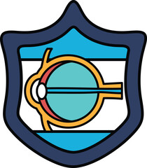 A shield with an eye on it