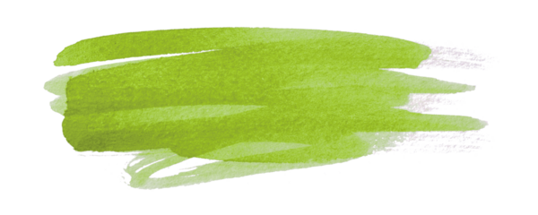 green watercolor background. Artistic hand paint. Isolated on transparent background.