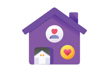 Hand Drawn Home Icon Vector Clipart