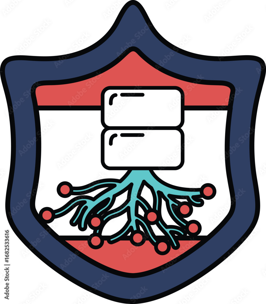 Poster A shield with a tree on it