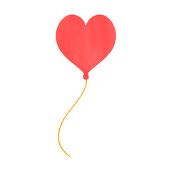 Red heart-shaped balloons