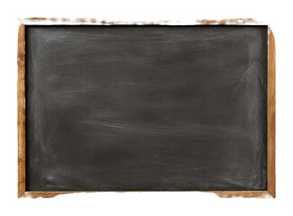 Fototapeta premium Empty dark gray chalkboard with wooden frame (1)