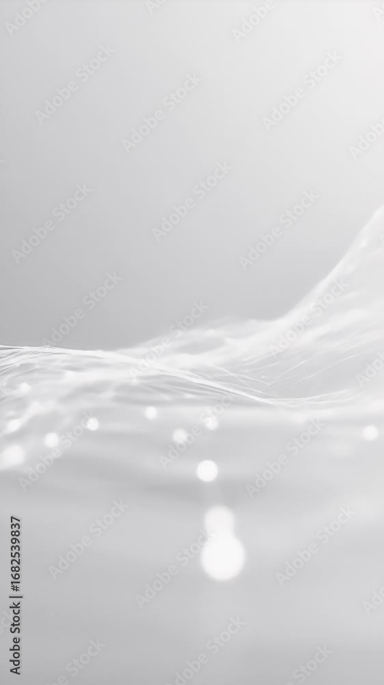 Poster abstract white network structure with lines and dots background