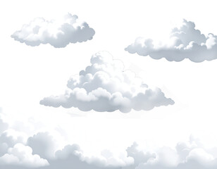 cumulus clouds clipping parts