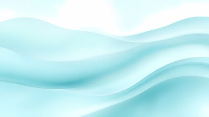 波打つようなターコイズブルーの抽象背景