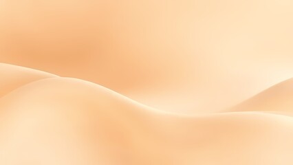温かいピーチカラーの柔らかな抽象ウェーブ