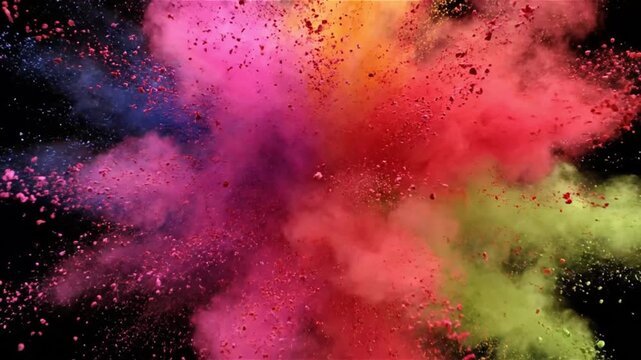 Abstract fiery watercolor art with vibrant colorful splashes, a vintage smoke pattern on a textured orange and red background