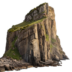 Isolated cutout of a cliff on a transparentideal for photobashing cliff formation png geological structure isolated cliffside transparent image nature design cutout rock formation natural scenery