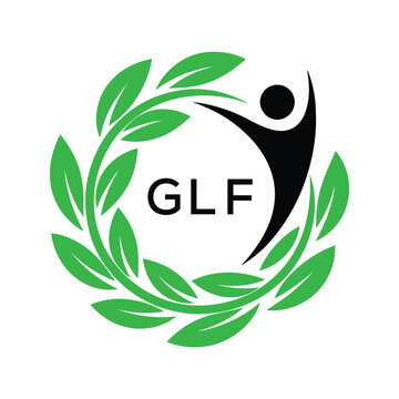 GLF Eco Logo Design. GLF Human Figure  design for entrepreneur and business. GLF best icon Symbol Branding.
