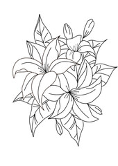 vector illustration of a flower