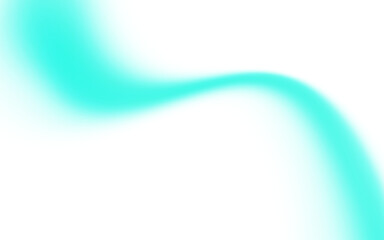Obraz premium Teal ribbon-like form, flowing and smooth, soft gradients