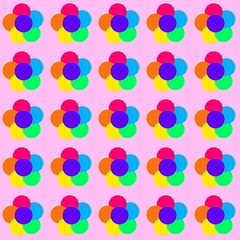 Colorful flower pattern