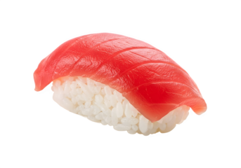 Fresh Tuna Nigiri Sushi – Premium Japanese Delicacy, High-Resolution Food Photography, Gourmet Seafood, Transparent PNG Overlay