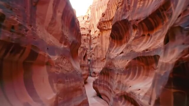 Stunning Wadi Rum Canyon Jordans Red Rock Formations.