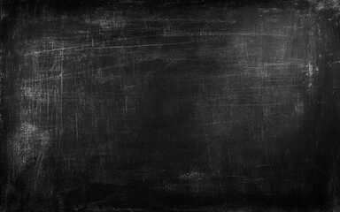 Empty black chalk board texture. Mockup background