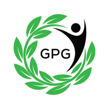 GPG Eco Logo Design. GPG Human Figure  design for entrepreneur and business. GPG best icon Symbol Branding.
