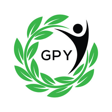 GPY Eco Logo Design. GPY Human Figure  design for entrepreneur and business. GPY best icon Symbol Branding.

