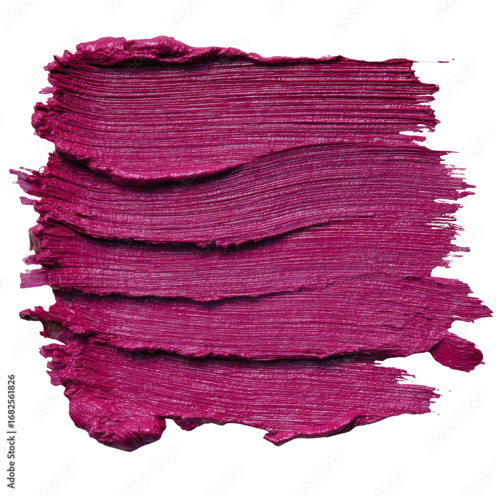 Poster vibrant crimson paint strokes display texture and depth against an isolated setting