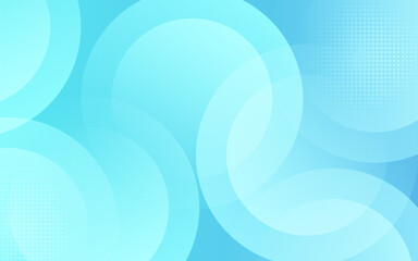 Modern conceptual banner background featuring translucent light blue circles in an overlapping geometric pattern for a clean, digital presentation