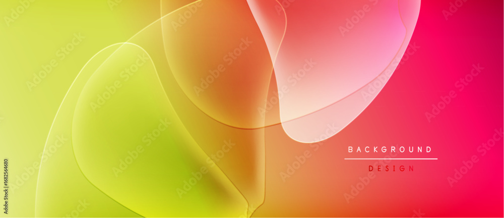 Leinwandbilder abstract fluid shapes blend vibrant colors. gradient transitions create dynamic visual effect. moder