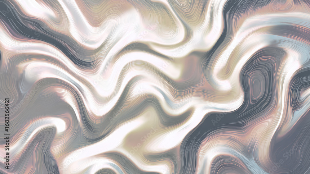 Poster abstract swirls of soft colors create fluid and dynamic background. smooth, flowing lines evoke sens