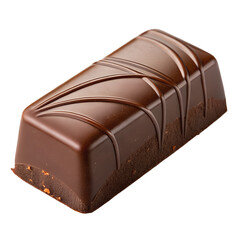 Obraz premium Sweet chocolate bar isolated PNG – candy snack cutout for stock photography and design
