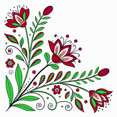 Elegant Floral Ornament Design