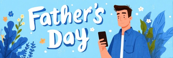 Naklejka premium Father's Day Social Media Post Template for Online Fashion Business Sale