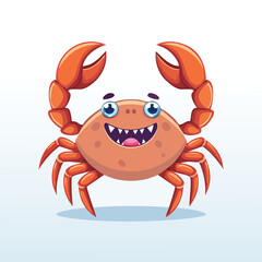 Horseshoe Crab Streamlined Vector Art with Flat Colors and Sharp Linework