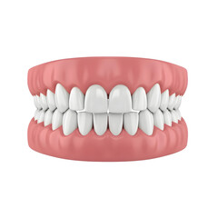 A 3d model of a smile - Transparent Background