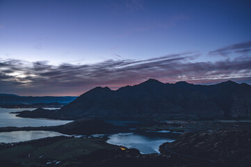 Sunrise in Rocky Mountain Summit, Wanaka, New Zealand